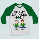 Couple Custom Shirt She's My Drunker Half Patrick's Day Personalized Gift