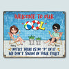 Pool Custom Metal Sign Welcome To Our Pool Notice There&#39;s No P Personalized Gift