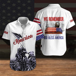 Veteran Custom Men Shirt We Remember God Bless America Personalized Gift