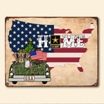 Veteran Custom Metal Sign For Family Personalized Gift