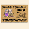 Grandparents Custom Doormat Where Memories Are Made Grandkids Are Spoiled Personalized Gift