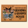 Veteran Custom Doormat There Is No Place Like Grandpa &amp; Grandma&#39;s House Personalized Gift for Father&#39;s Day