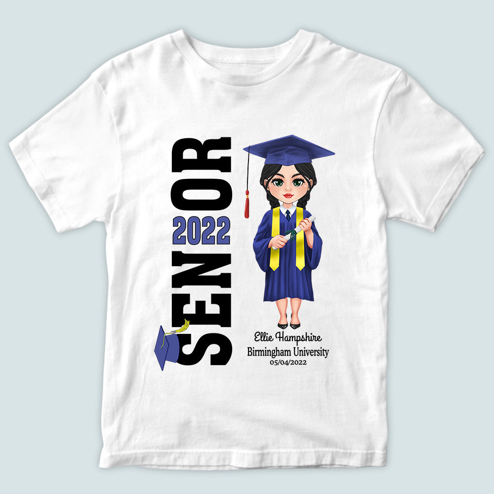 Graduation Custom Shirt Senior Class Of 2022 Personalized Gift