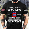 Veteran Custom Shirt I&#39;m A Dad Grandpa And A Division Veteran Personalized Gift