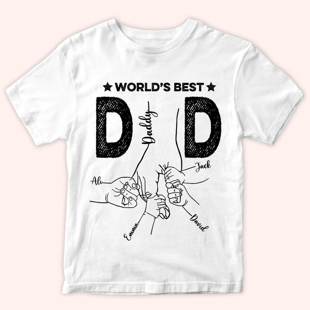 Dad Custom Shirt World's Best Dad Personalized Gift