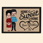 Couple Custom Doormat Home Sweet Home Family Personalized Gift