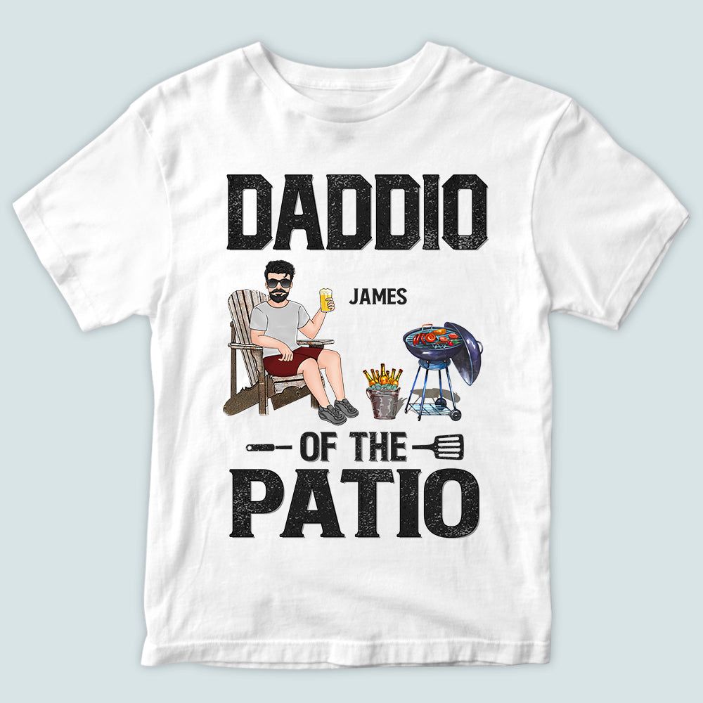 Dad Custom Shirt Daddio Of The Patio Grilling BBQ Personalized Father's Day Gift