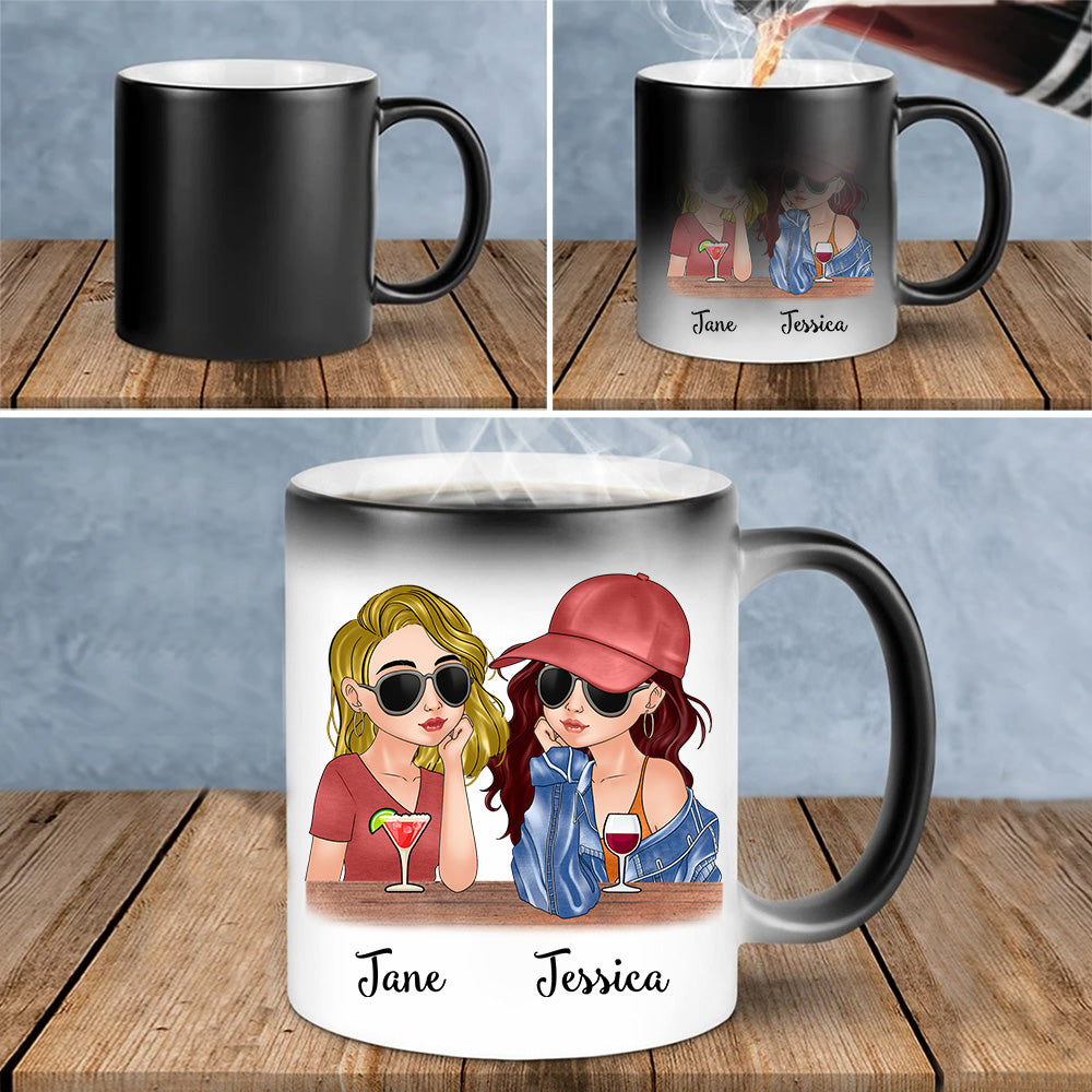 Bestie Custom Color Changing Mug You're my Favorite Bitch Personalized Best Friend Gift