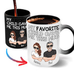 Dad Custom Color Changing Mug My Favorite Child Gave Me This Mug Personalized Gift