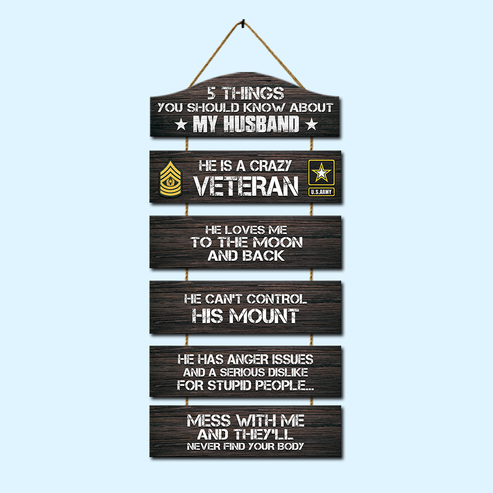 Veteran Custom Wooden Sign 5 Things You Should Know About My Veteran Personalized Gift