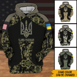 Veteran Custom Hoodie Slava Ukraini Personalized Gift