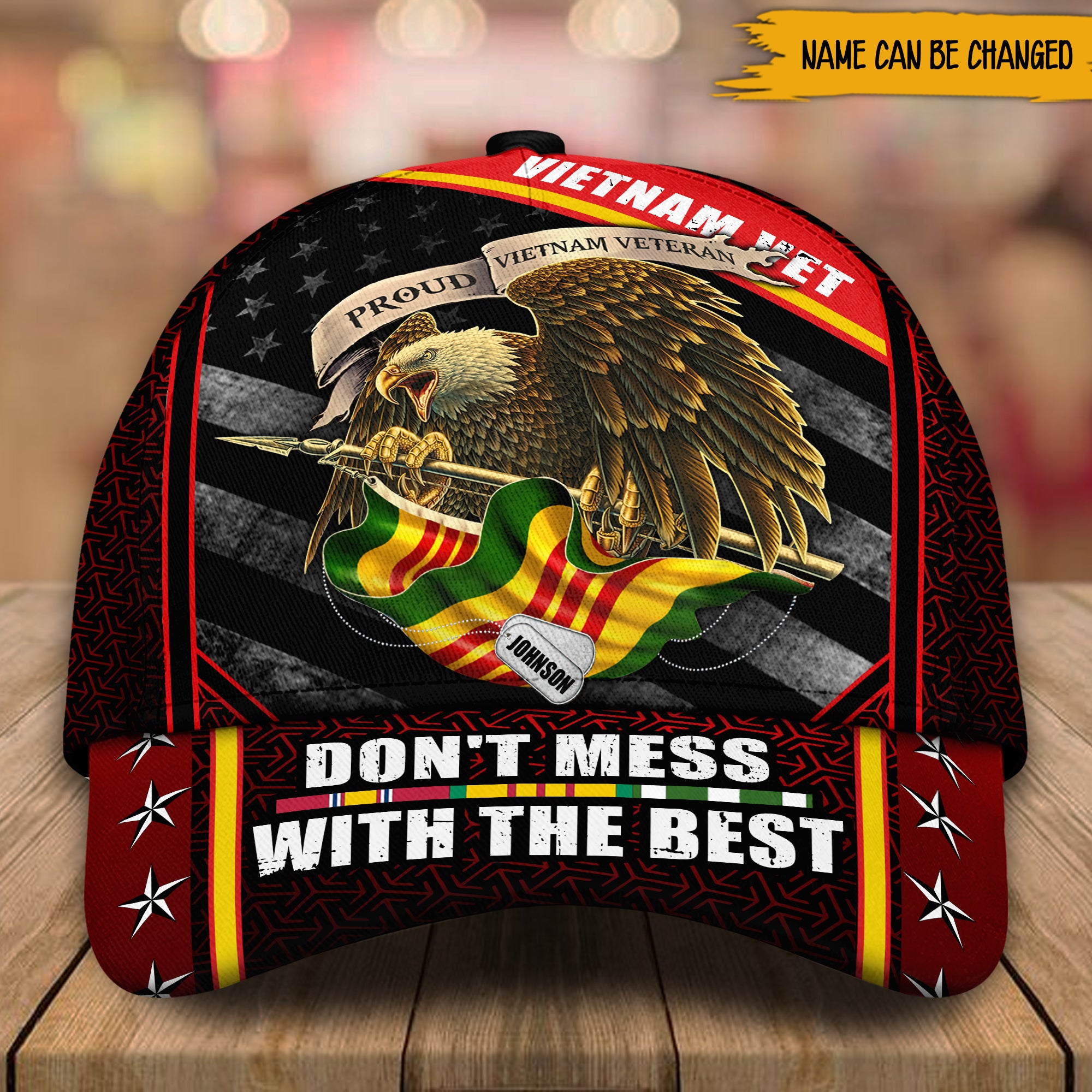 Vietnam Veteran Custom Cap Don't Mess With The Best Personalized Gift