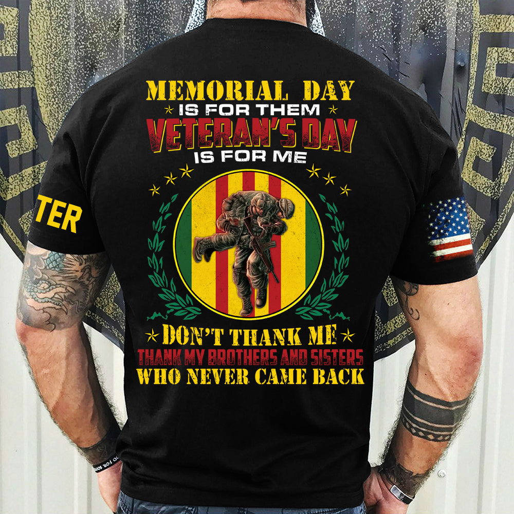 Vietnam Veteran Custom All Over Printed Shirt Personalized Gift