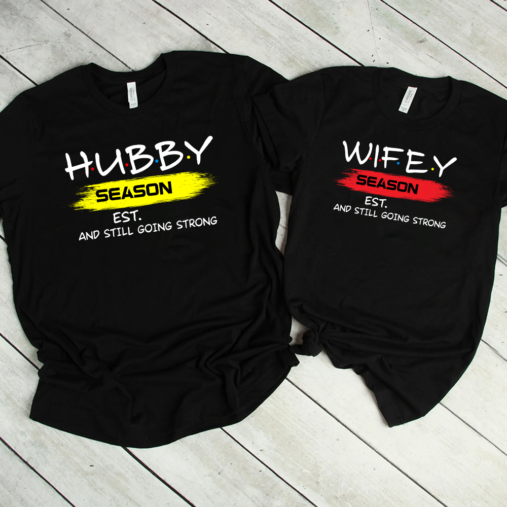 Couple Custom Shirt Hubby And Wifey Personalized Gift