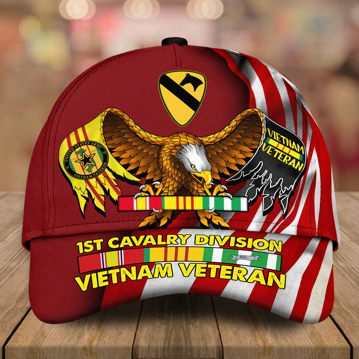 Vietnam Veteran Custom Cap Personalized Gift for Memorial Day