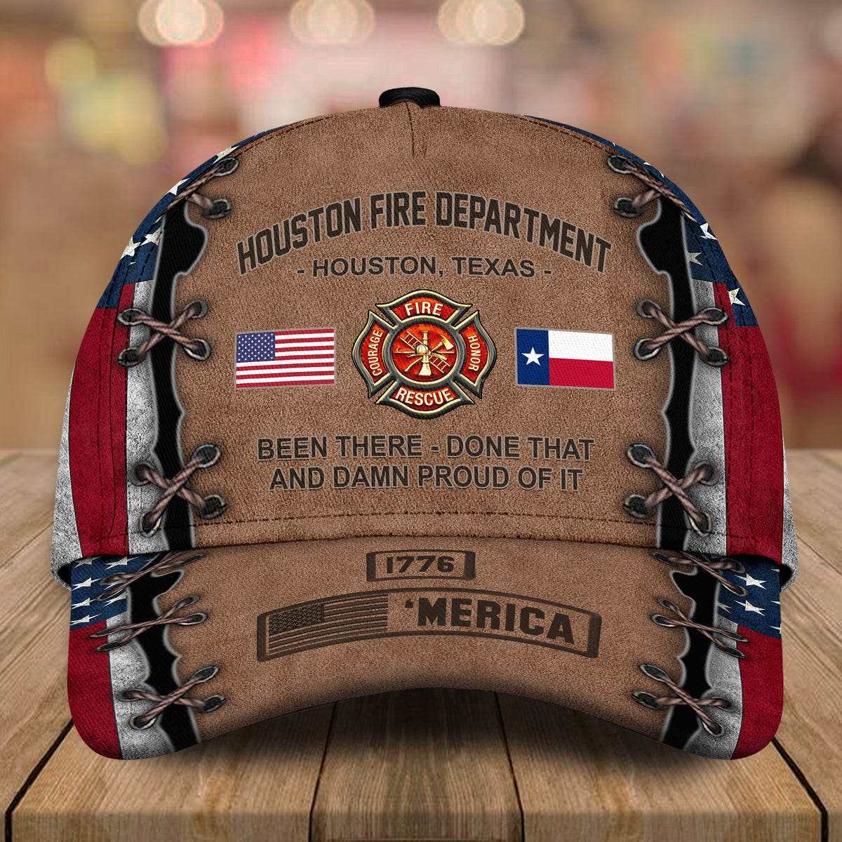 Firefighter Custom Cap Fire Department Personalized Gift