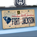 Veteran Custom Car License Plate Military Base and Address Personalized Gift