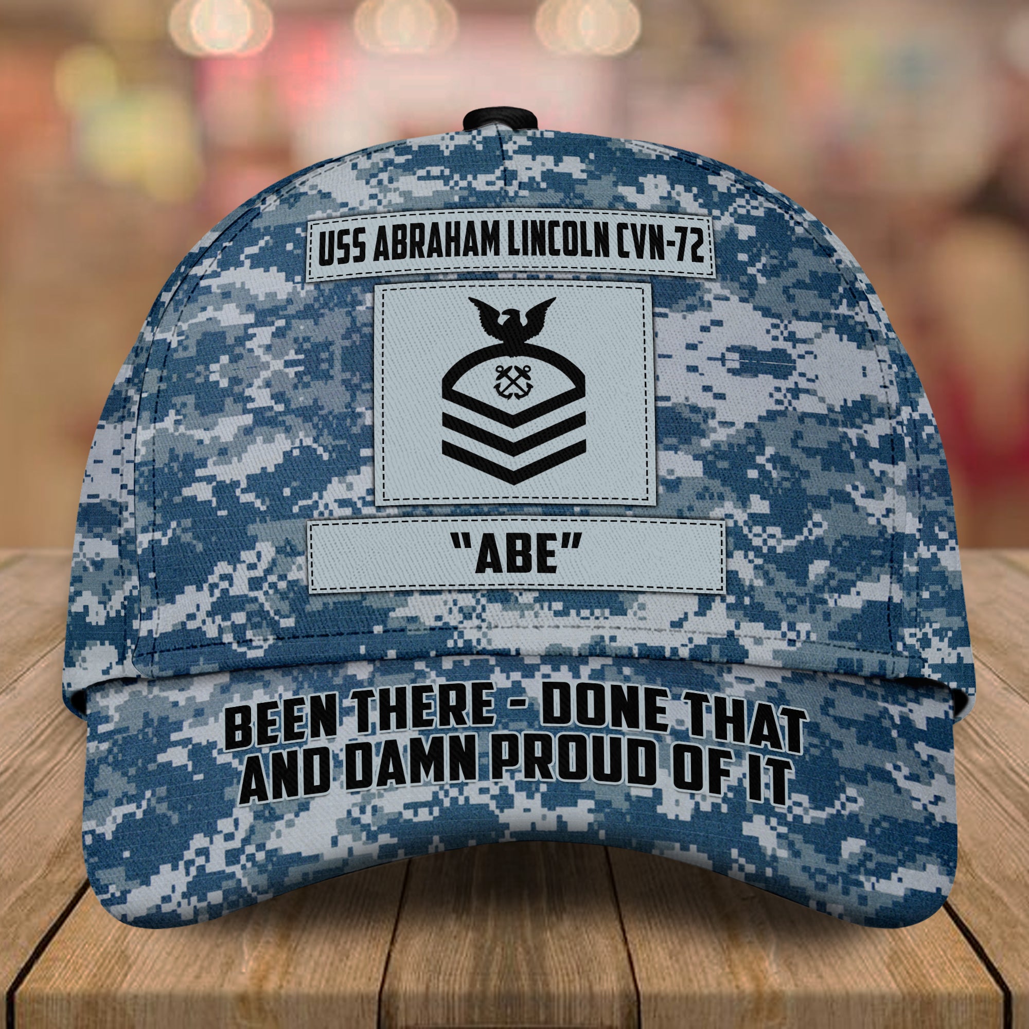 Navy Veteran Custom Cap Personalized Gift