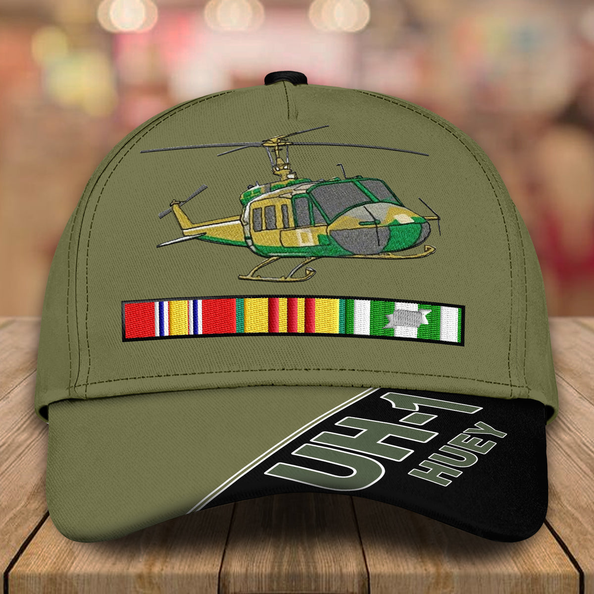 Vietnam Veteran Custom Cap Uh-1 Huey Personalized Gift