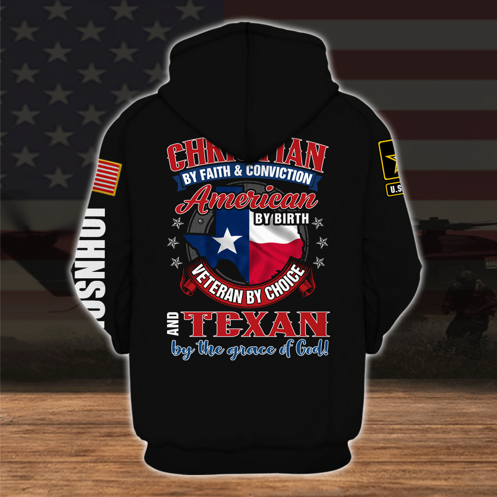 Veteran Custom All Over Printed Shirt American By Birth Veteran By Choice Personalized Gift