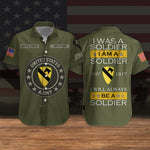 Army Veteran Custom Men Shirt I Will Always Be A Soldier Personalized Gift