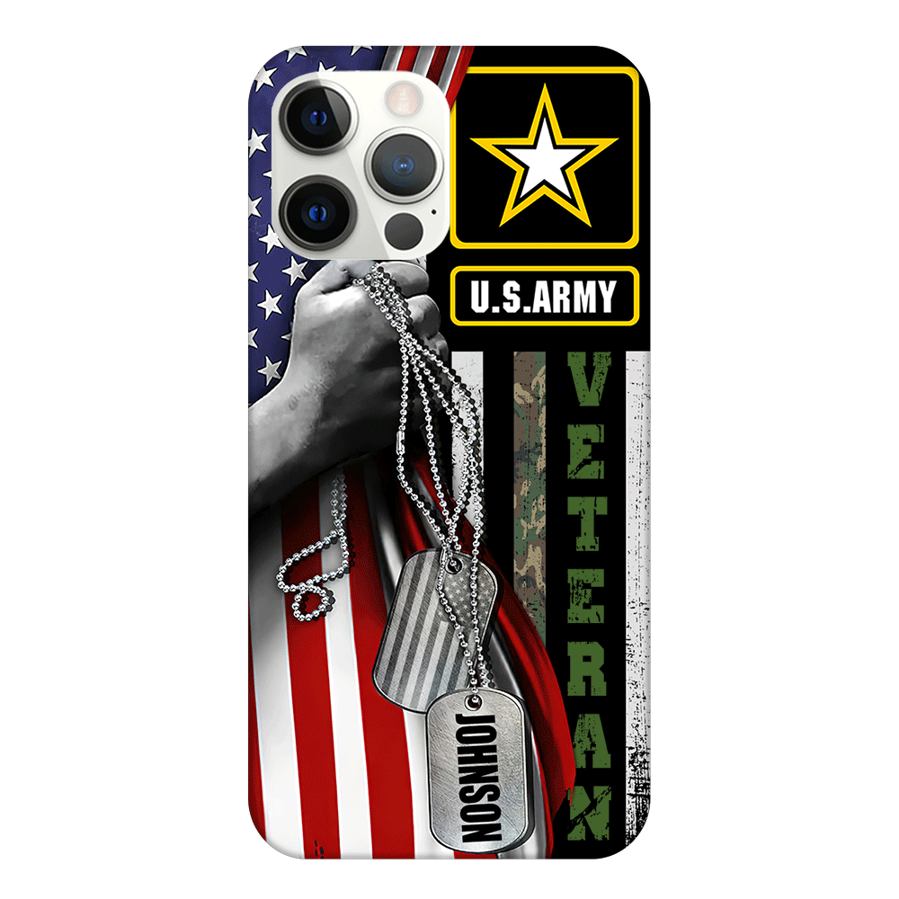 Veteran Custom Phone Case Proudly Served Personalized Gift