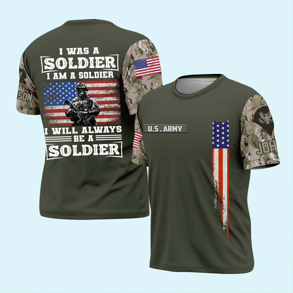 Veteran Custom All over Printed Shirt I Am Always Be A Veteran Personalized Gift