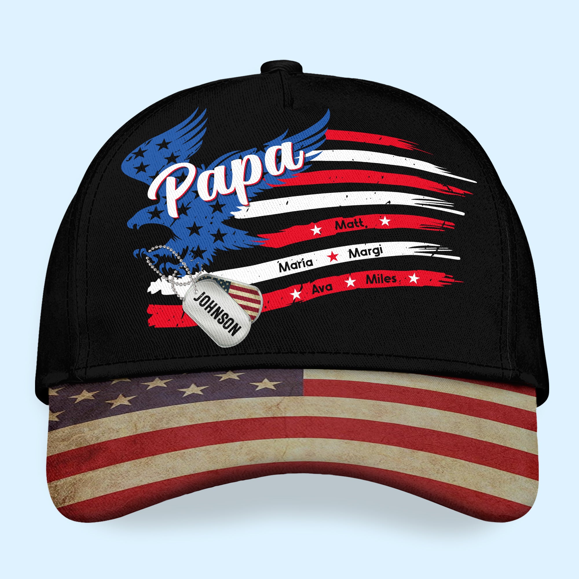 Veteran Custom Cap Happy Fourth Of July Personalized Gift