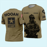 Veteran Custom All Over Printed Shirt Hooah Personalized Gift