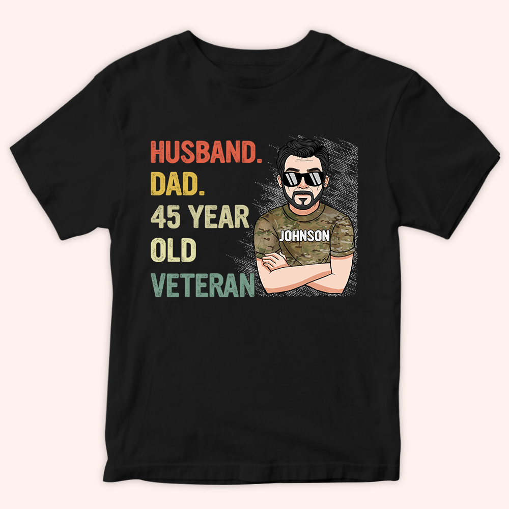 Veteran Custom Shirt Veteran Dad Legend Personalized Gift