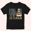 Veteran Custom Shirt Military Base and Time Personalized Gift for Father&#39;s Day