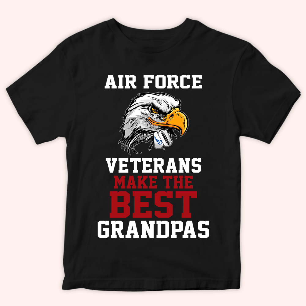Veteran Custom Shirt Veterans Make The Best Grandpas Personalized Gift