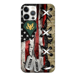 Veteran Custom Phone Case Name and Rank Personalized Gift