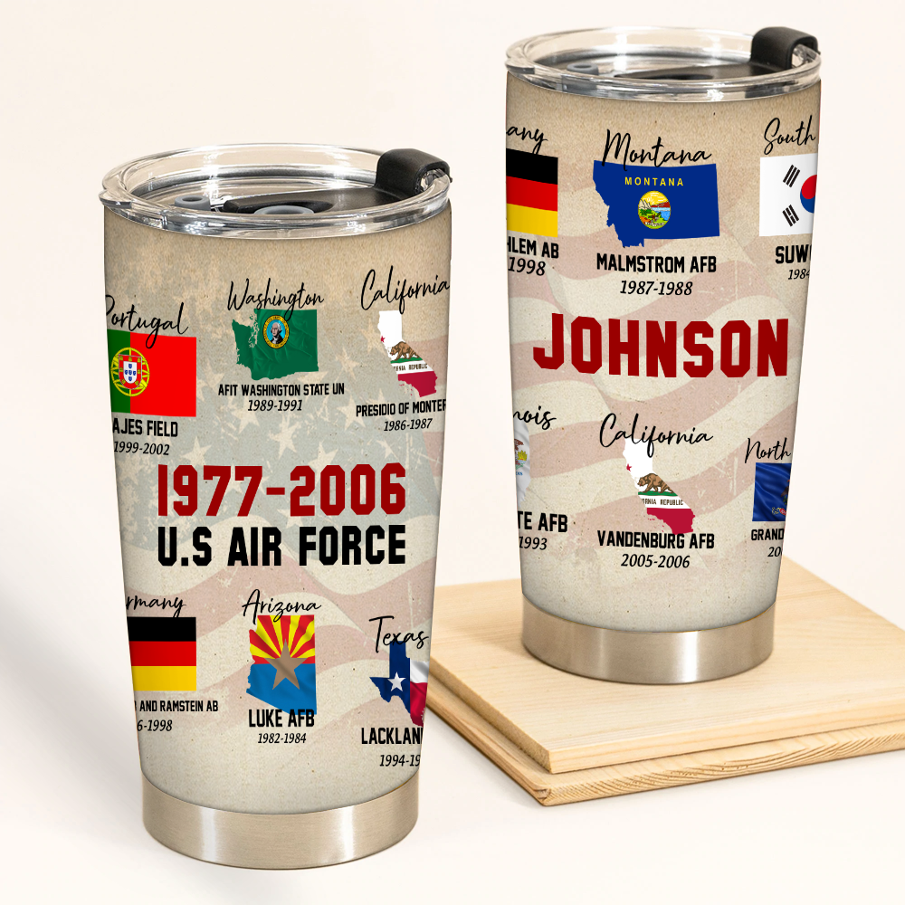 Veteran Custom Tumbler Home Is Where The Military Send Us Personalized Gift