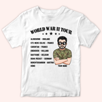 U.S Veteran Custom Shirt World War II Tour Personalized Gift