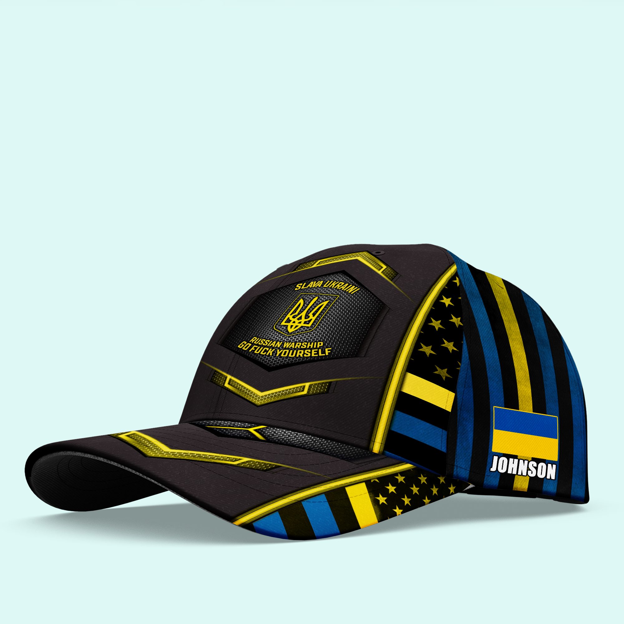 Veteran Custom Cap Slava Ukraini Personalized Gift To Support Ukraina