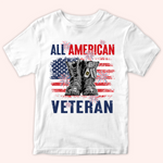 Veteran Custom Shirt All American Veteran Personalized Gift