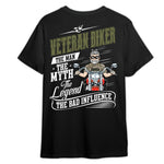 Veteran Biker Custom Shirt The Man The Myth The Legend The Bad Influence Personalized Gift