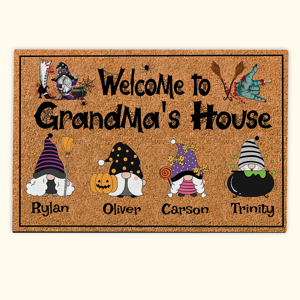 Grandma Custom Doormat Welcome To Grandma's House Personalized Gift