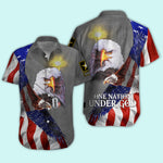 Veteran Custom Men Shirt One Nation Under God Personalized Gift