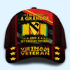Vietnam Veteran Custom Cap I&#39;m A Dad A Grandpa And A Vietnam Veteran Personalized Gift