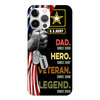 Veteran Custom Phone Case Dad Hero Veteran Legend Personalized Gift for Father&#39;s Day