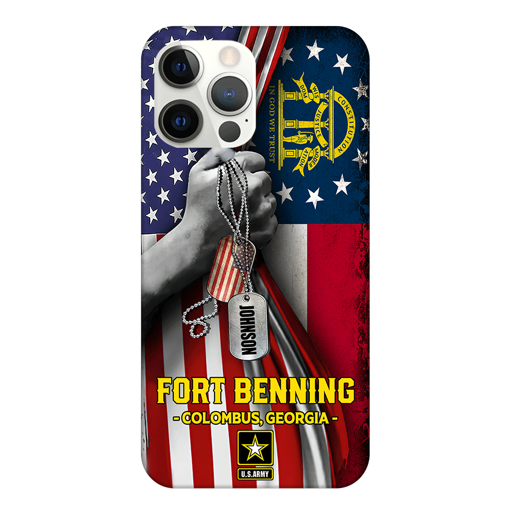 Veteran Custom Phone Case Military Base and Address Personalized Gift