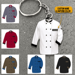 Master Chef Custom Keychain Master Chef Uniform Personalized Gift