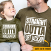 Veteran Dad And Son Custom Shirt Straight Outta Kindergarten Personalized Gift