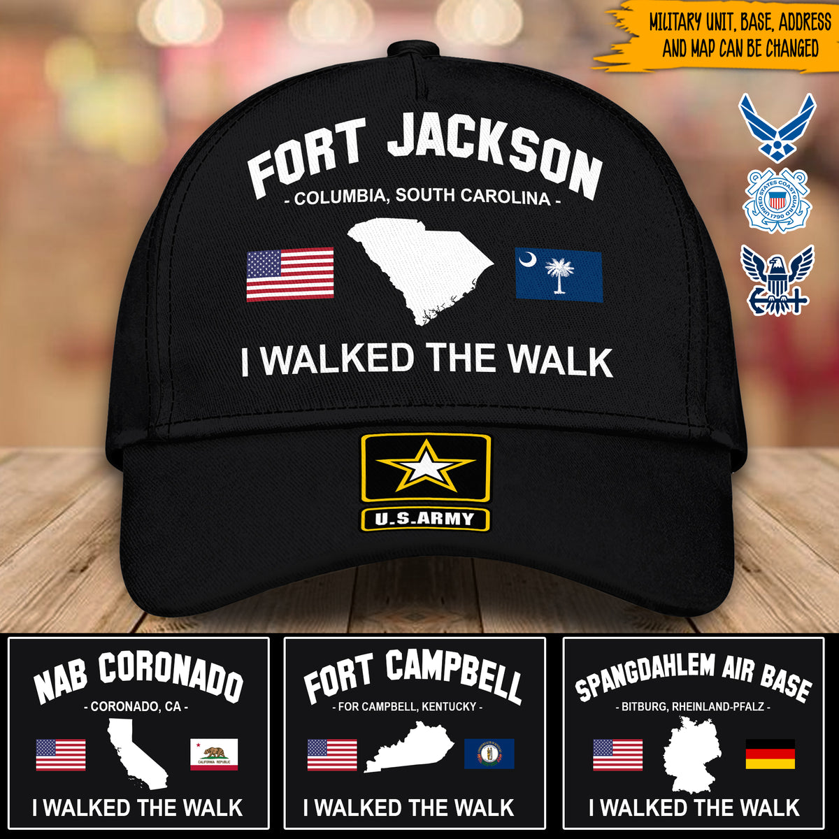 Veteran Custom Cap I Walked The Walk Personalized Gift