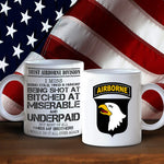 Veteran Custom Mug I Miss Being Cold Tired & Hungry Personalized Gift