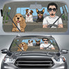 Dog Custom Sunshade Man And Dog Personalized Gift