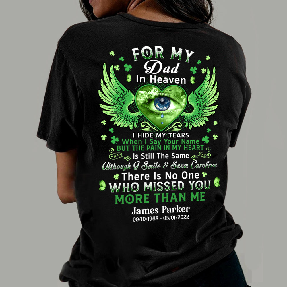 Memorial Custom Shirt I Hide My Tears When I Say Your Name Personalized Gift