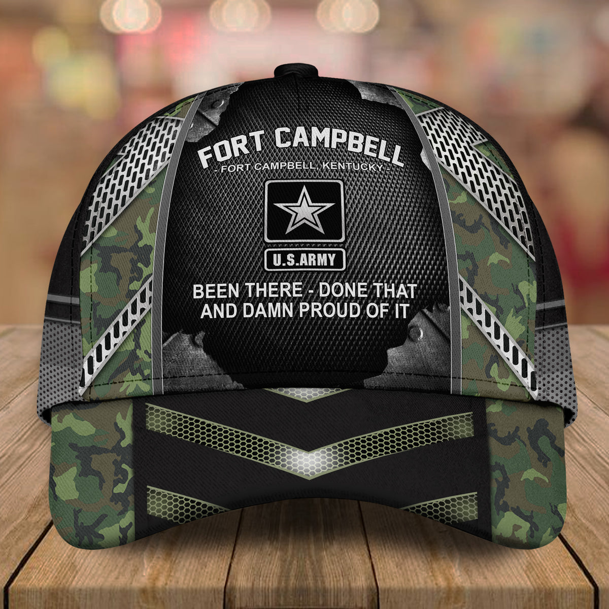 Veteran Custom Cap Military Base and Time Personalized Gift